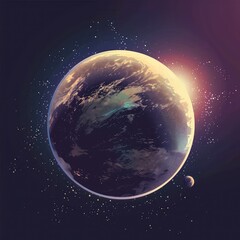 Planet Vector Illustration (Highly Detailed 8K)