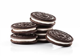 Cookies isolated on white background