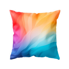 Colorful Pillow isolated on transparent background