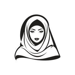 creative logo hijab design template