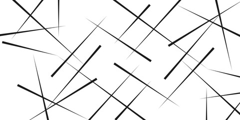 Random chaotic lines abstract geometric pattern. Geometric seamless pattern. Modern stylish texture. Vector illustration.