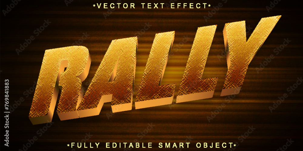 Poster yellow worn fast car rally vector fully editable smart object text effect