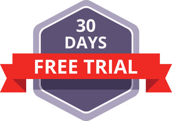 Free trial icon cartoon vector. Software offer sale. Price male grant