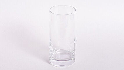 Empty glass isolated on white