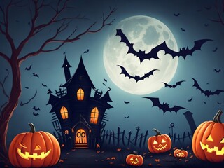 Fototapeta premium Halloween Background Design for Helloween