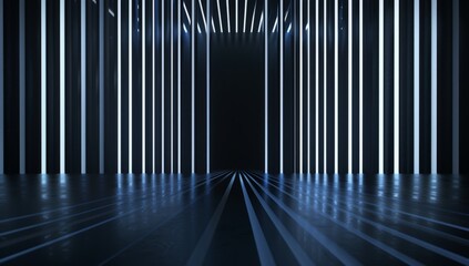 Abstract background with lines and shapes, creating an atmosphere of futuristic technology or advertising space Generative AI