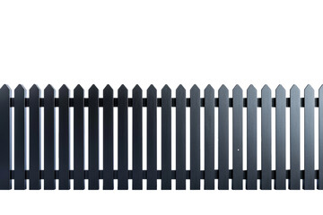 Modern wooden fence or balustrade isolated on background, palisade for decoration, pickets for enclose area.