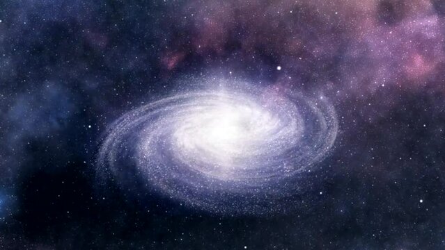 spiral galaxy in deep space