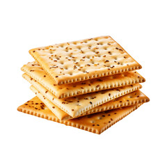 Cracker isolated on transparent background
