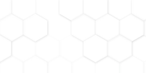 Hexagon concept design abstract technology background vector. Abstract white hexagon concept background, soft white background.