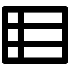 list icon, simple vector design