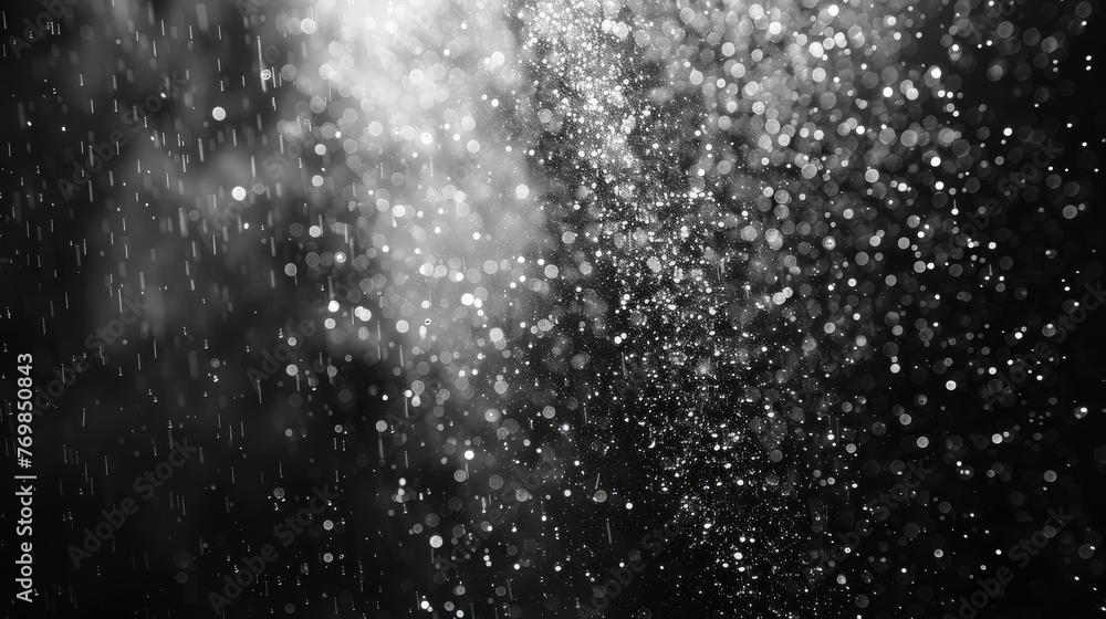 Aufkleber rain and fog texture overlayed on a black background
