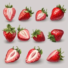 Strawberry Sensation: Luscious Vector Illustration