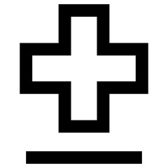 medical icon, simple vector design