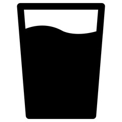 mineral water icon, simple vector design