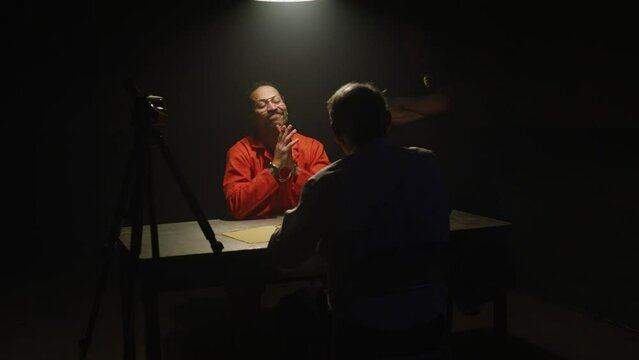 police interrogation detectives with an inmate