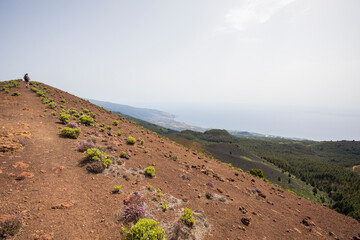 Scene of the Birigoyo peak, La Palma Island, Canary Islands.