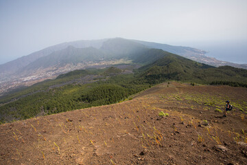Scene of the Birigoyo peak, La Palma Island, Canary Islands. - obrazy, fototapety, plakaty