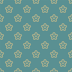 Seamless decorative pattern with flowers wallpaper festive  birthday background art decor design for textile, paper