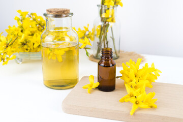 infusion of forsythia flowers, a rich source of rutin, rutoside
