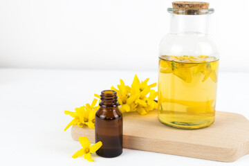 infusion of forsythia flowers, a rich source of rutin, rutoside