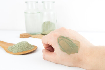 green clay, face mask for imperfections