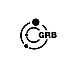 GRB letter logo design on white background. GRB logo. GRB creative initials letter Monogram logo icon concept. GRB letter design - obrazy, fototapety, plakaty