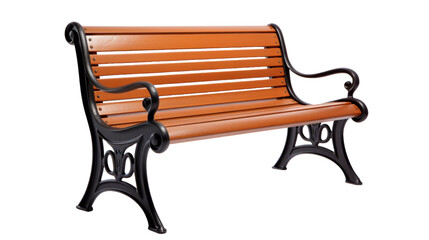 Park Plastic Bench on isolated white background