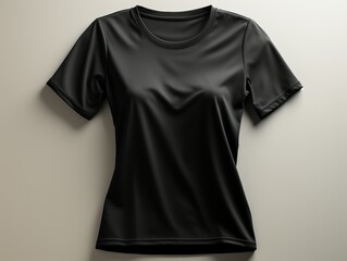 A black shirt is shown in a 3D image