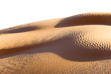 Abstract sand dunes landscape on transprent background, desert of Sahara, South Tunisia, png file - 769863693