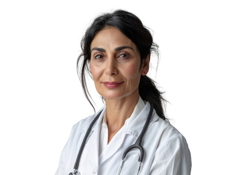 Middle-aged Middle Eastern Female Doctor