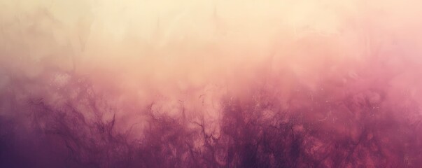 Abstract Foggy Spring Nature Background Texture. The Light shines through the Mist during Sunrise.