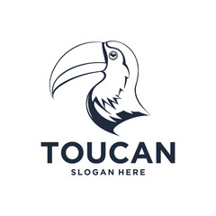 Toucan bird logo vector illustration