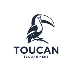 Toucan bird logo vector illustration