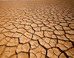 Global warming VS Climate Change | Ecology concept | Environment Day | A crack field