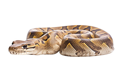 Isolated Indian Python on transparent background