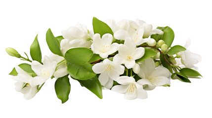 Delicate Jasmine Flower on transparent background