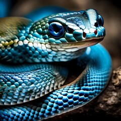 Fototapeta premium snake on a tree