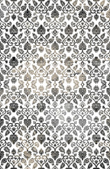 Carpet and Fabric print design with grunge and distressed texture repeat pattern 
