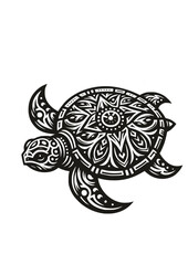 Fototapeta premium Turtle Mandala svg, Turtle svg, Mandala svg, Sea Turtle svg, Turtle Zentangle svg, Turtle Clipart, Turtle Cricut, Turtle Cutfile, Ocean svg, Turtle Silhouette