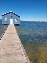 wooden pier on the lake