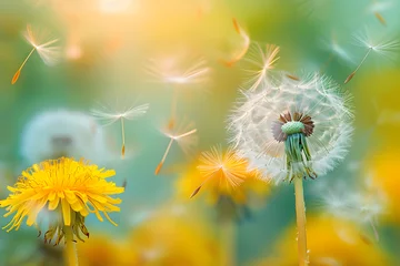 Fotobehang  dandelion puffball © john