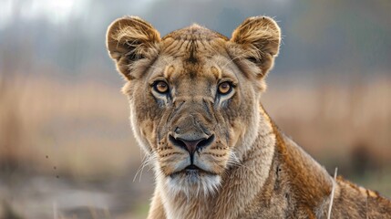 portrait of a lioness