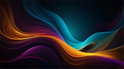 abstract wave background wih multicolor