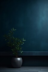 A dark blue wall texture background, in the style of minimalist backgrounds, with objects
