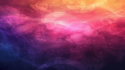 Abstract colorful gradient background with glowing waves and grainy noise texture, digital art illustration