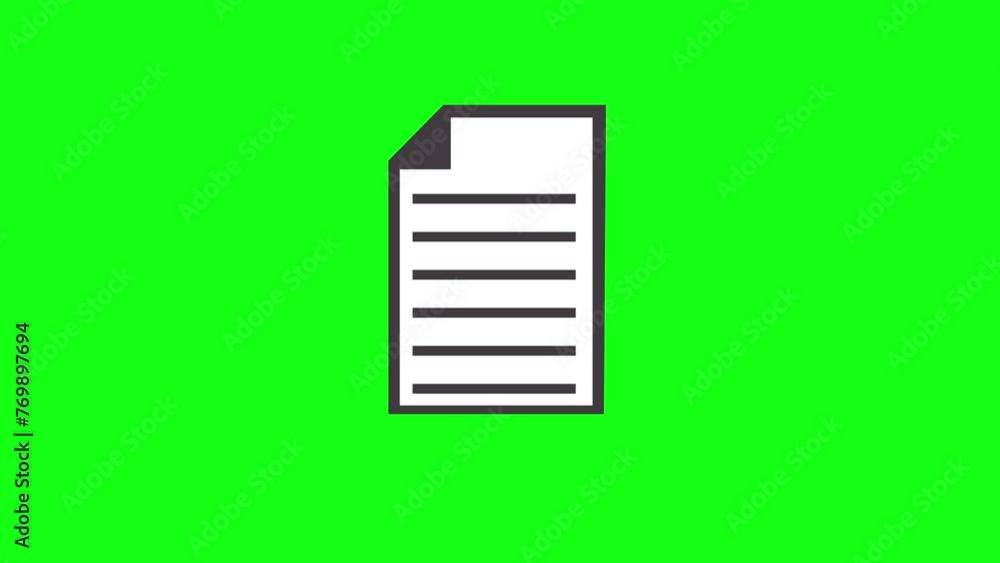 Poster pdf file document symbol. black line document icon isolated on white background. file icon.
