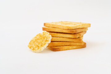 Special Chinese food grilled steamed bun slices