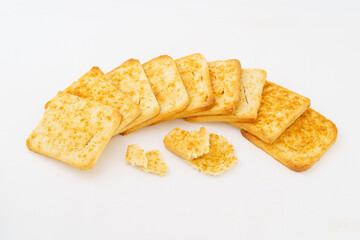 Special Chinese food grilled steamed bun slices