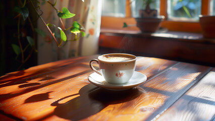 Brewed Sunrise: The Morning Coffee